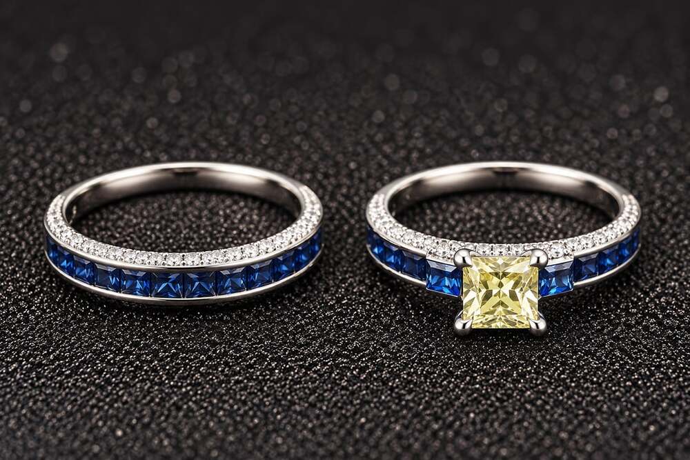Yellow Princess Ring Set